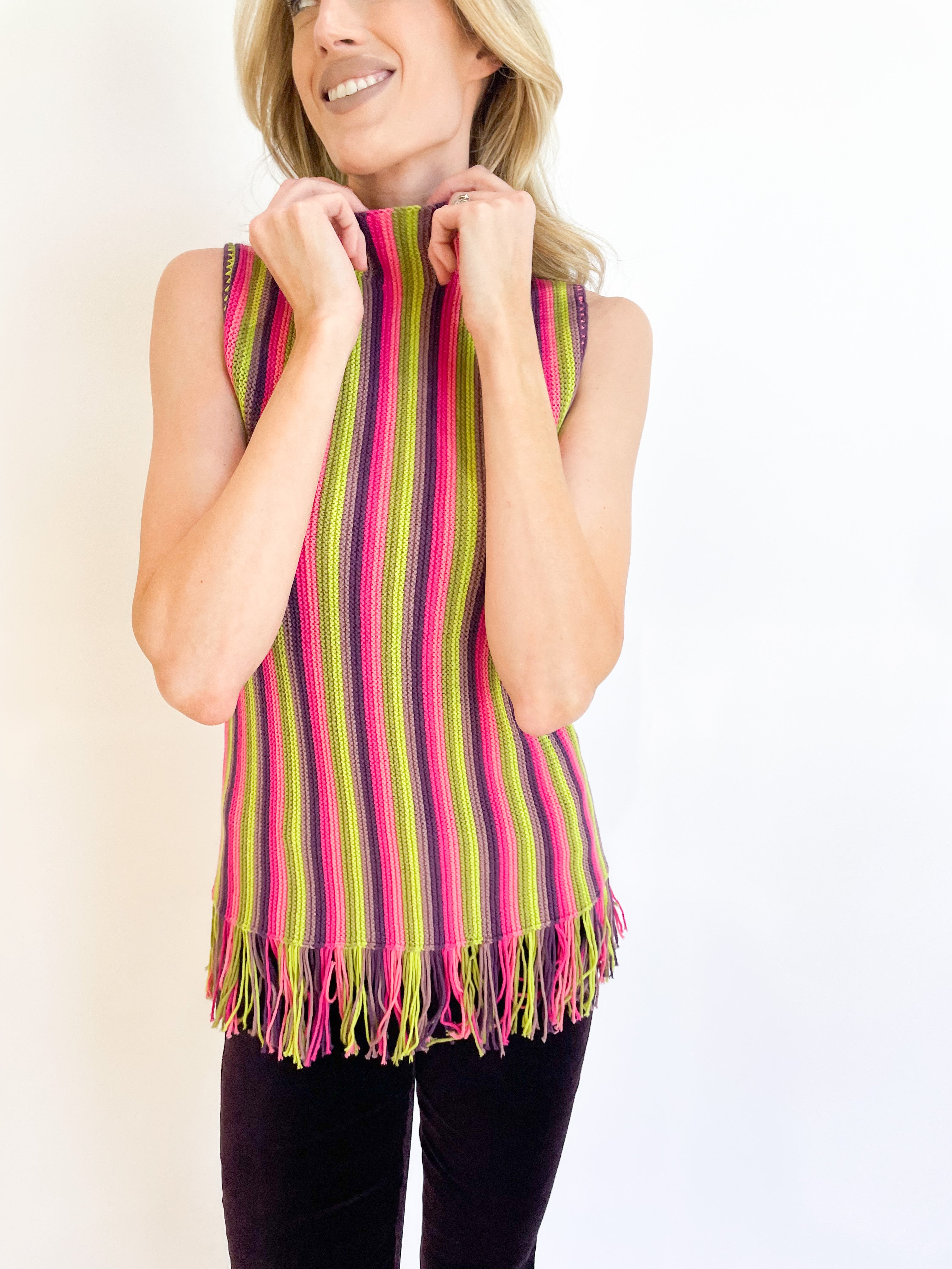 WAVERLY FRINGE TANK – Trina Turk