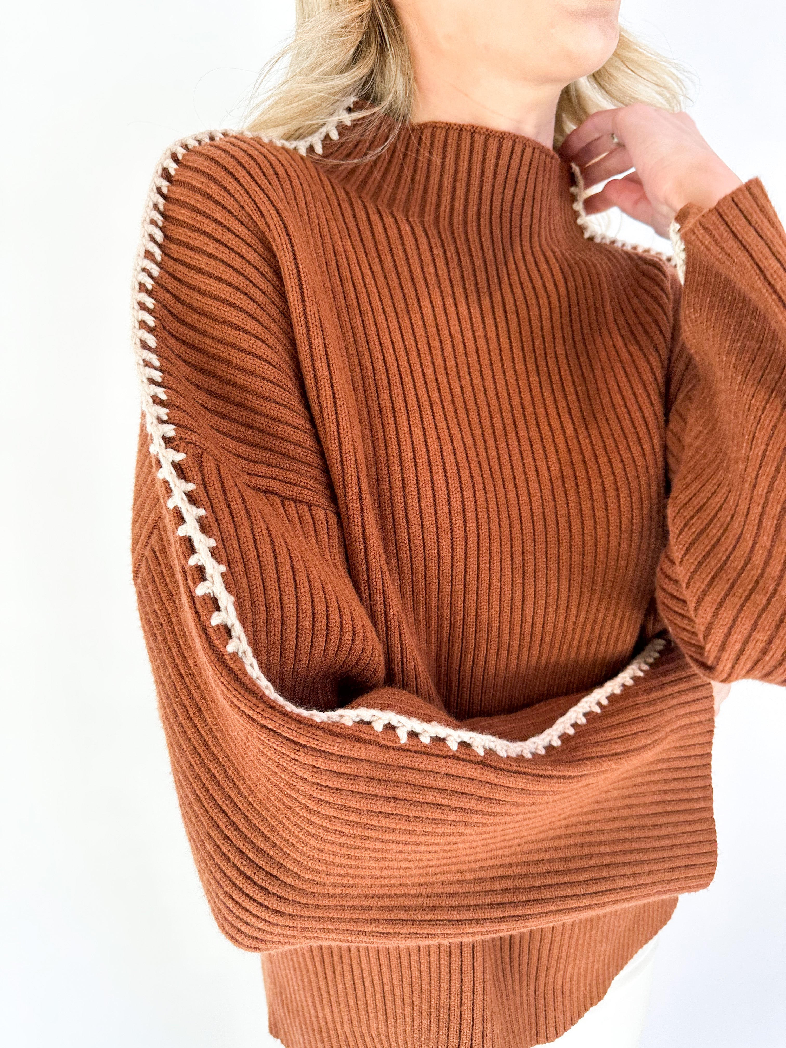 Cole Whipstitch Turtle Neck Sweater – Swoon Boutique Lafayette